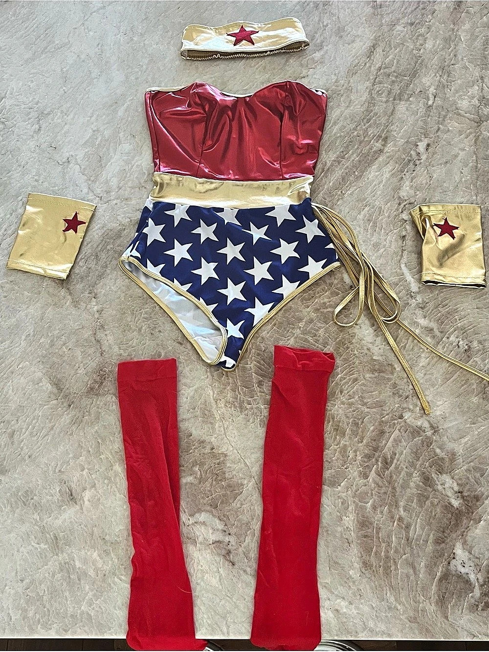 Forplay Wonder Woman Costume Red & Blue XS/S